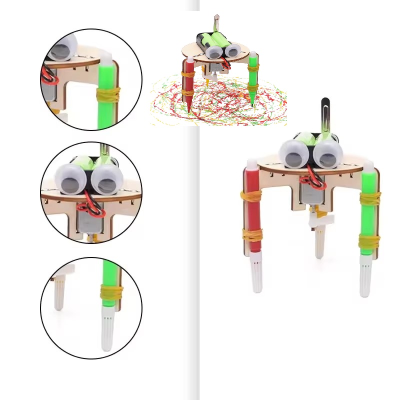 Science And Invention - DIY Graffiti Robot for Kids Creative