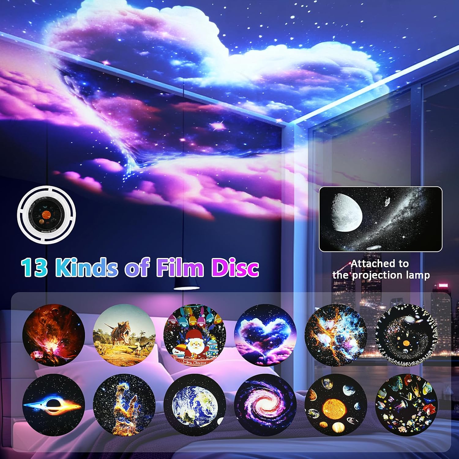 Star Projector 13 in 1 Galaxy  - đánh giá và giá Planetarium Projector Home