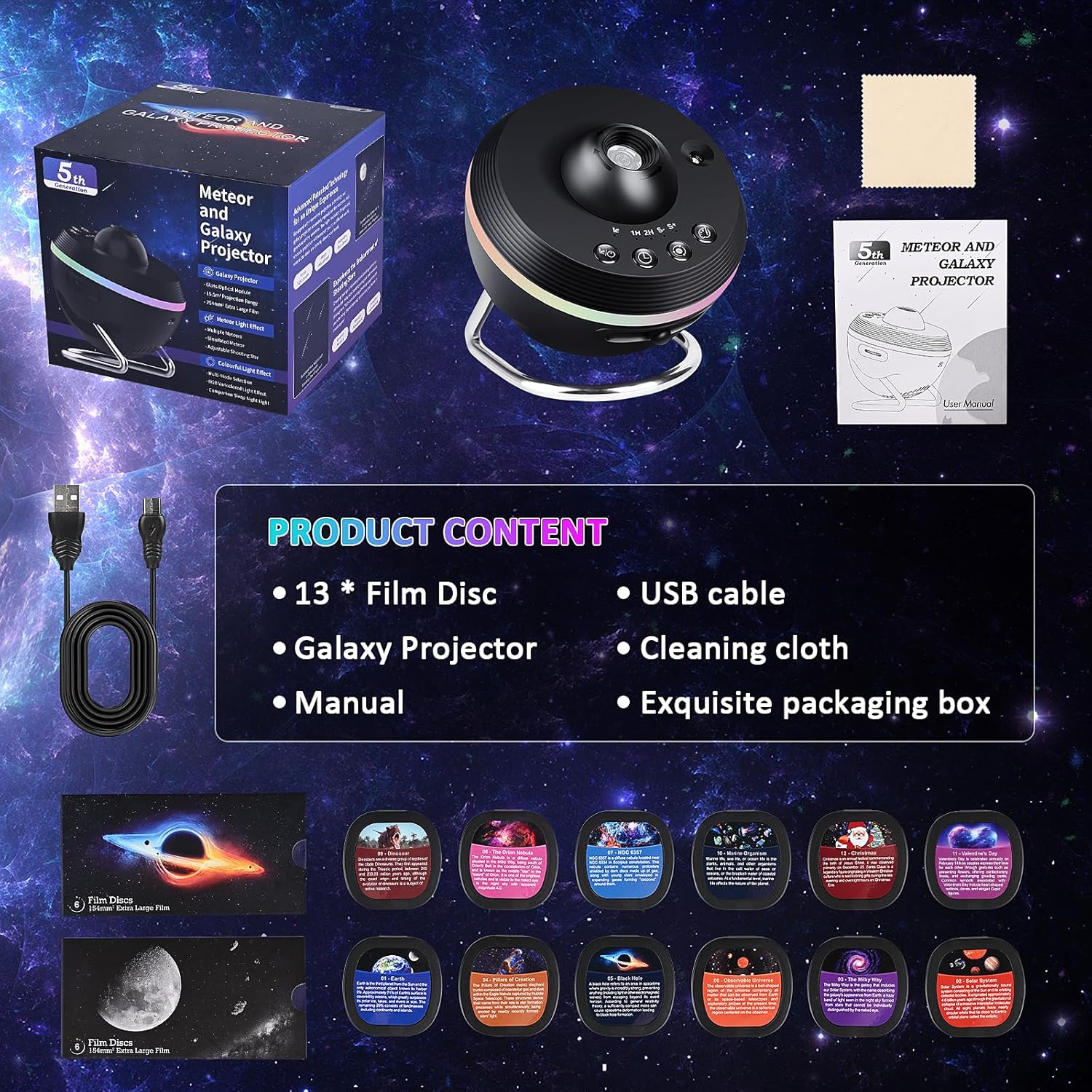 Star Projector 13 in 1 Galaxy  - đánh giá và giá Planetarium Projector Home