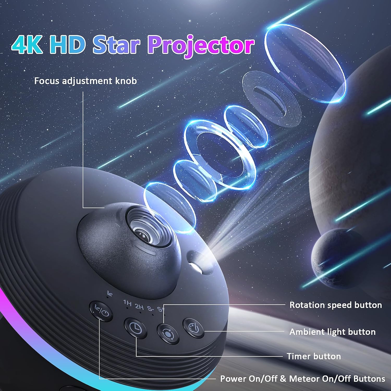 Star Projector 13 in 1 Galaxy  - đánh giá và giá Planetarium Projector Home
