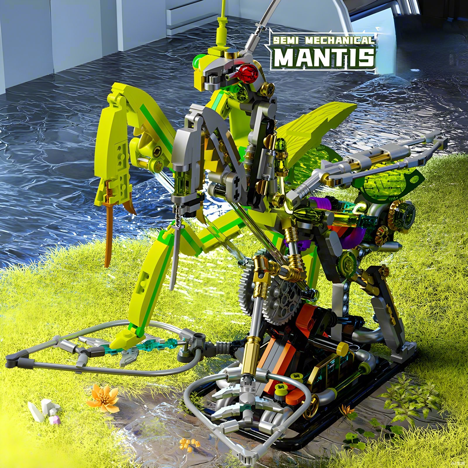 DIY Mantis building blocks sem - đánh giá và giá Science Toys Diy