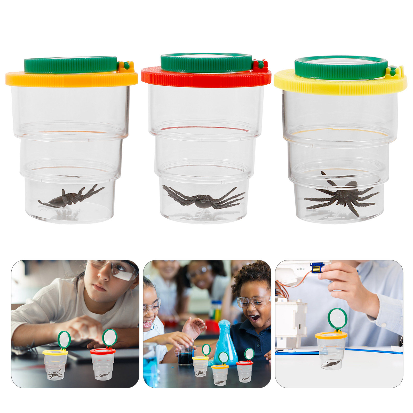 3Pcs Magnifier Box for Observi - đánh giá và giá Science Toy