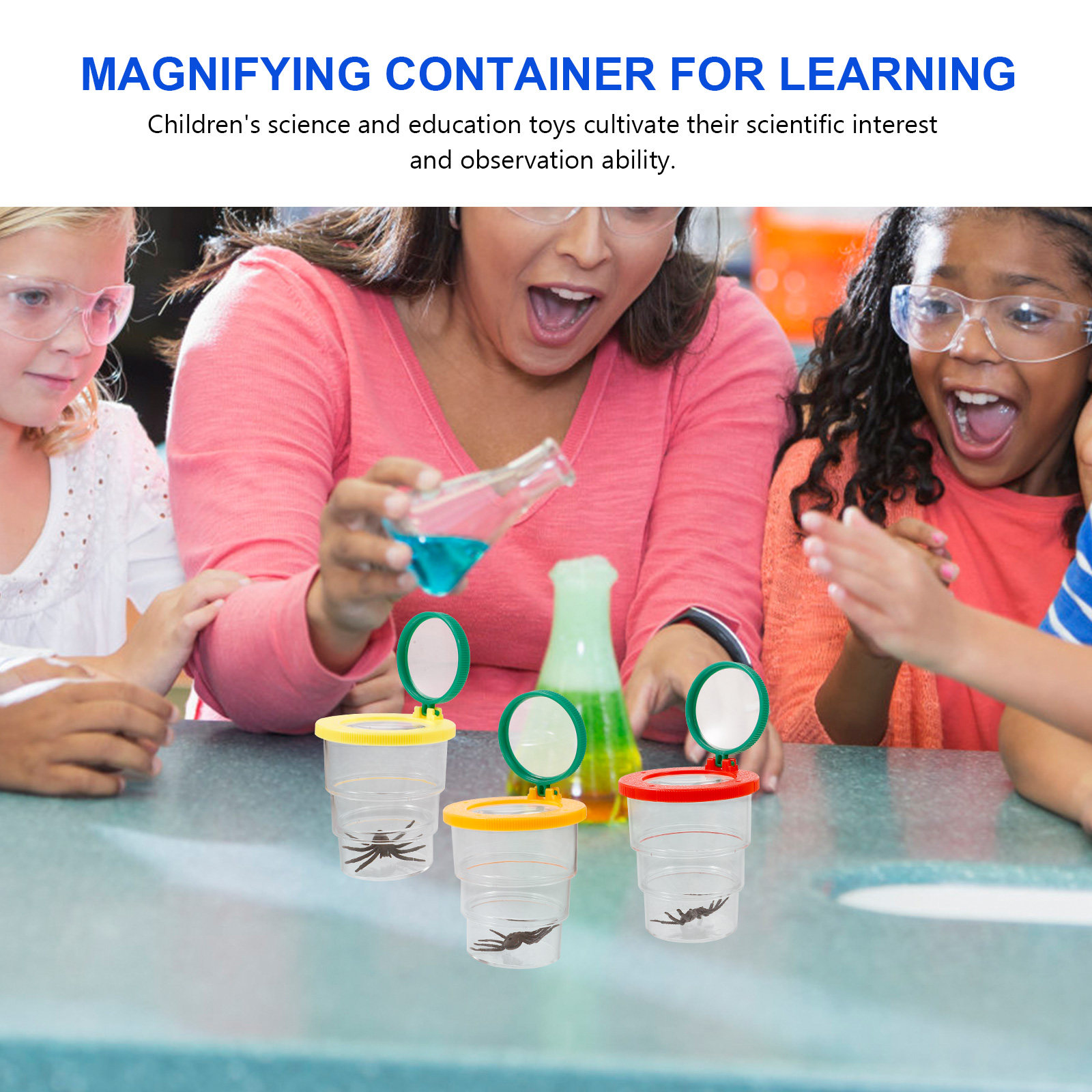 3Pcs Magnifier Box for Observi - đánh giá và giá Science Toy