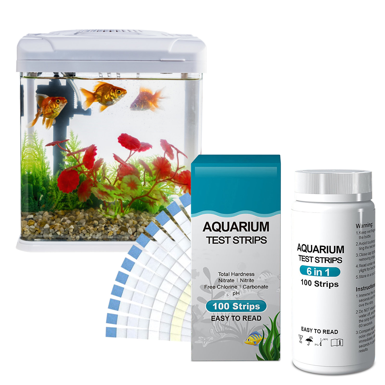 100pcs 6-in-1 Water Quality Te - đánh giá và giá Water Testing Kit