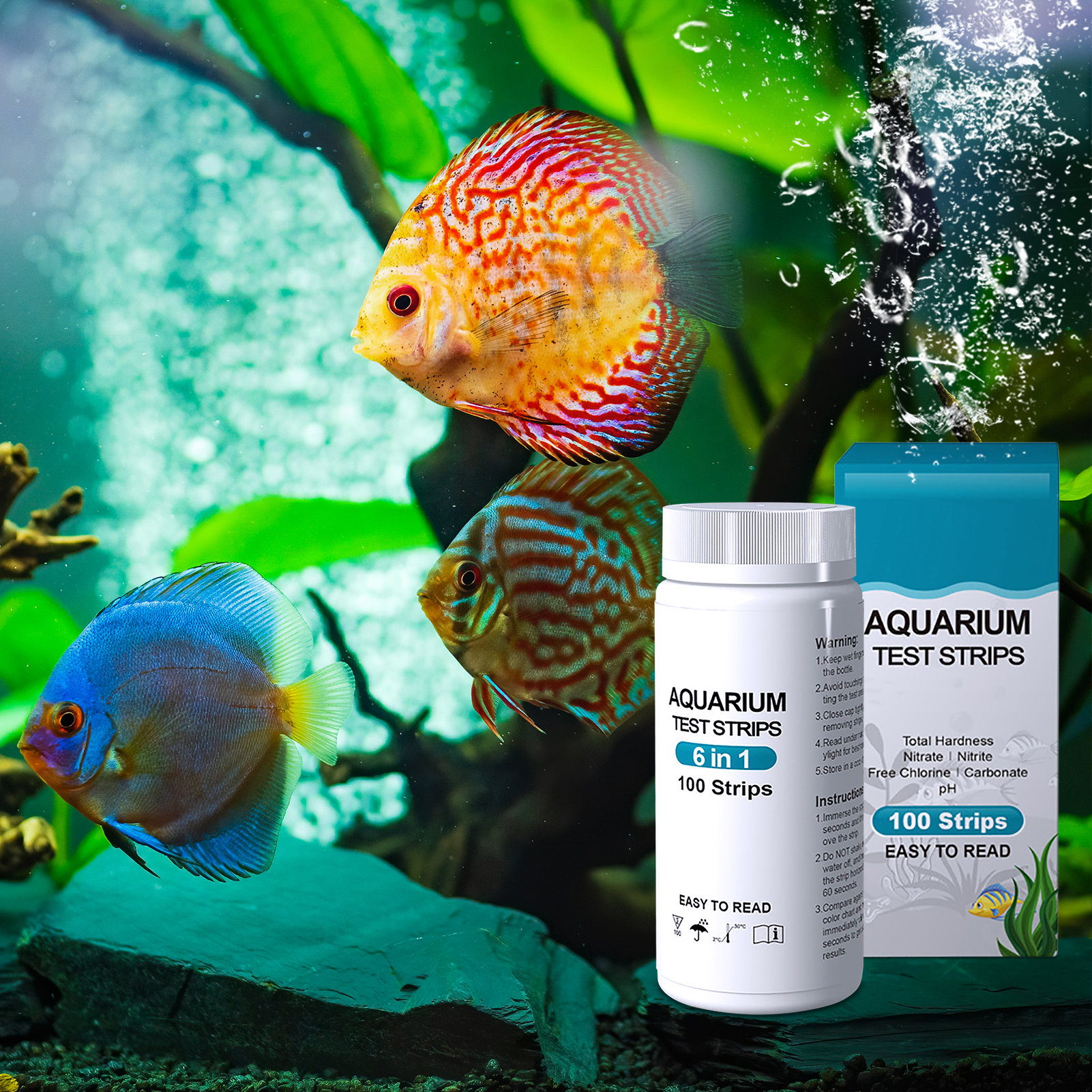 100pcs 6-in-1 Water Quality Te - đánh giá và giá Water Testing Kit