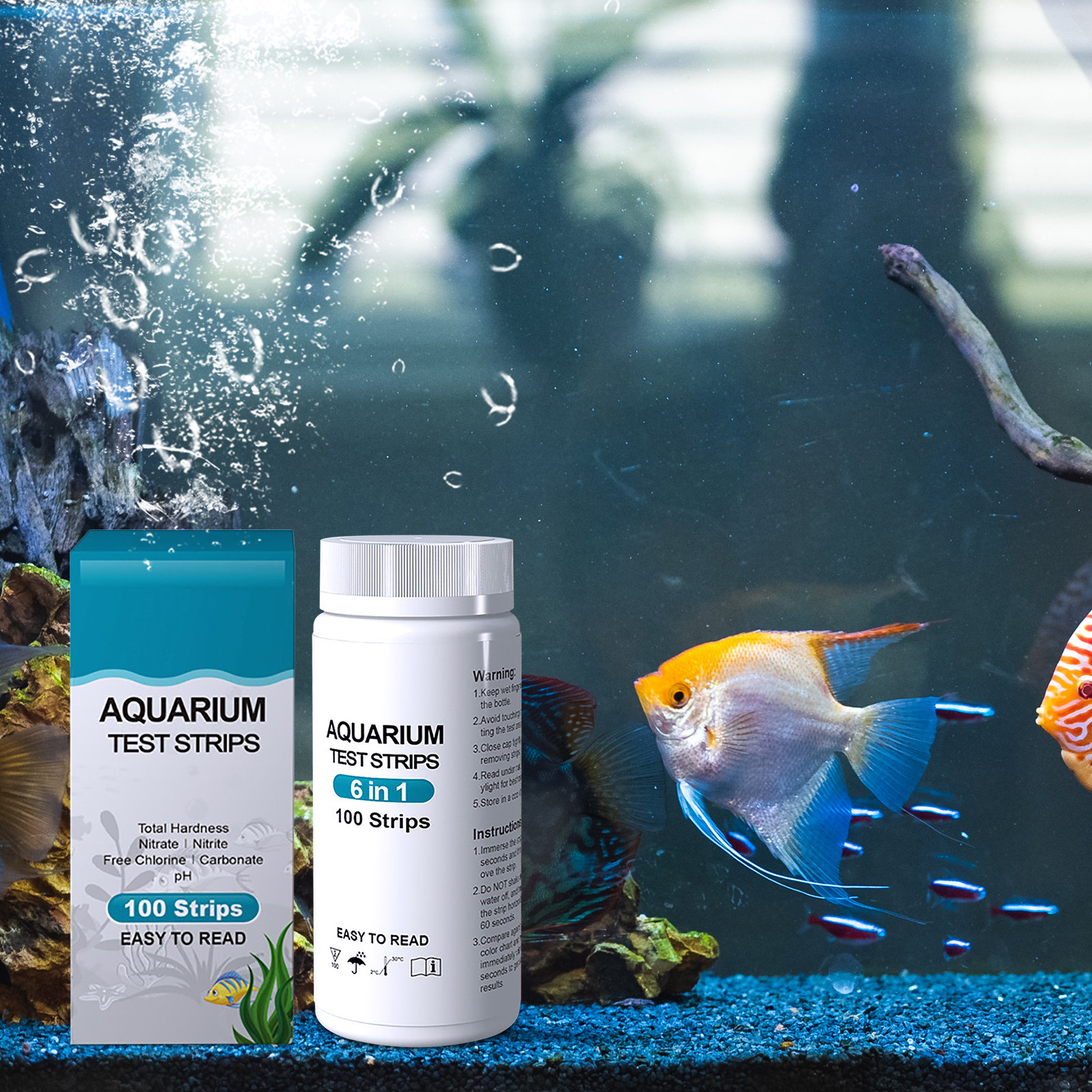 100pcs 6-in-1 Water Quality Te - đánh giá và giá Water Testing Kit