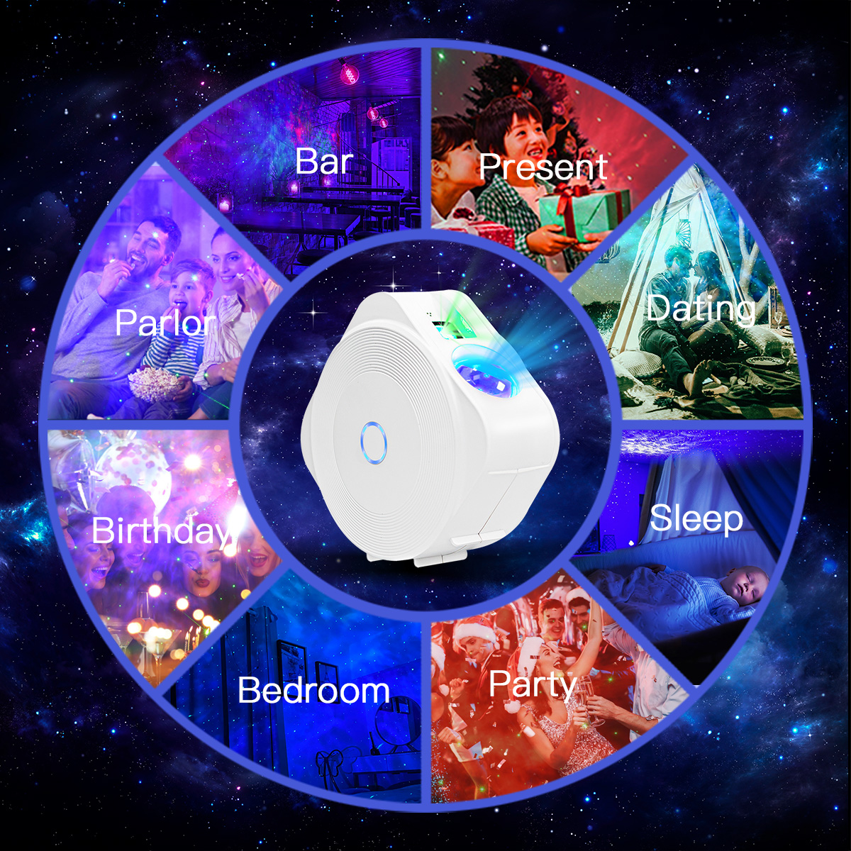 Galaxy Projector Light Tuya Sm - đánh giá và giá Planetarium Projector Home