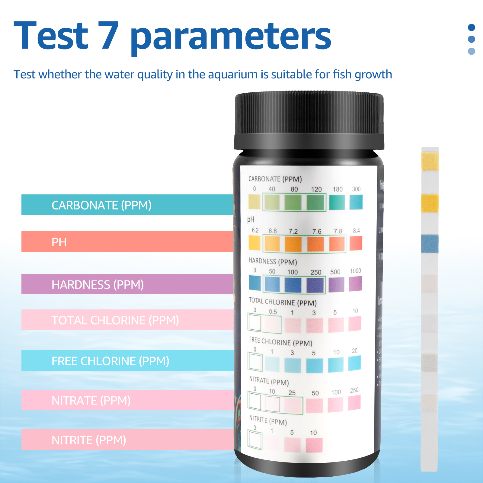 100Pcs 7 in 1 Aquarium Test St - đánh giá và giá Water Testing Kit